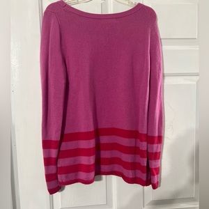 BANANA REPUBLIC pink and red sweater size large